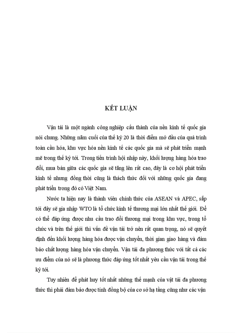 image for page Vận tải Đa phương thức quốc tế thực trạng và hướng phát triển ở khu vực phía Bắc 1