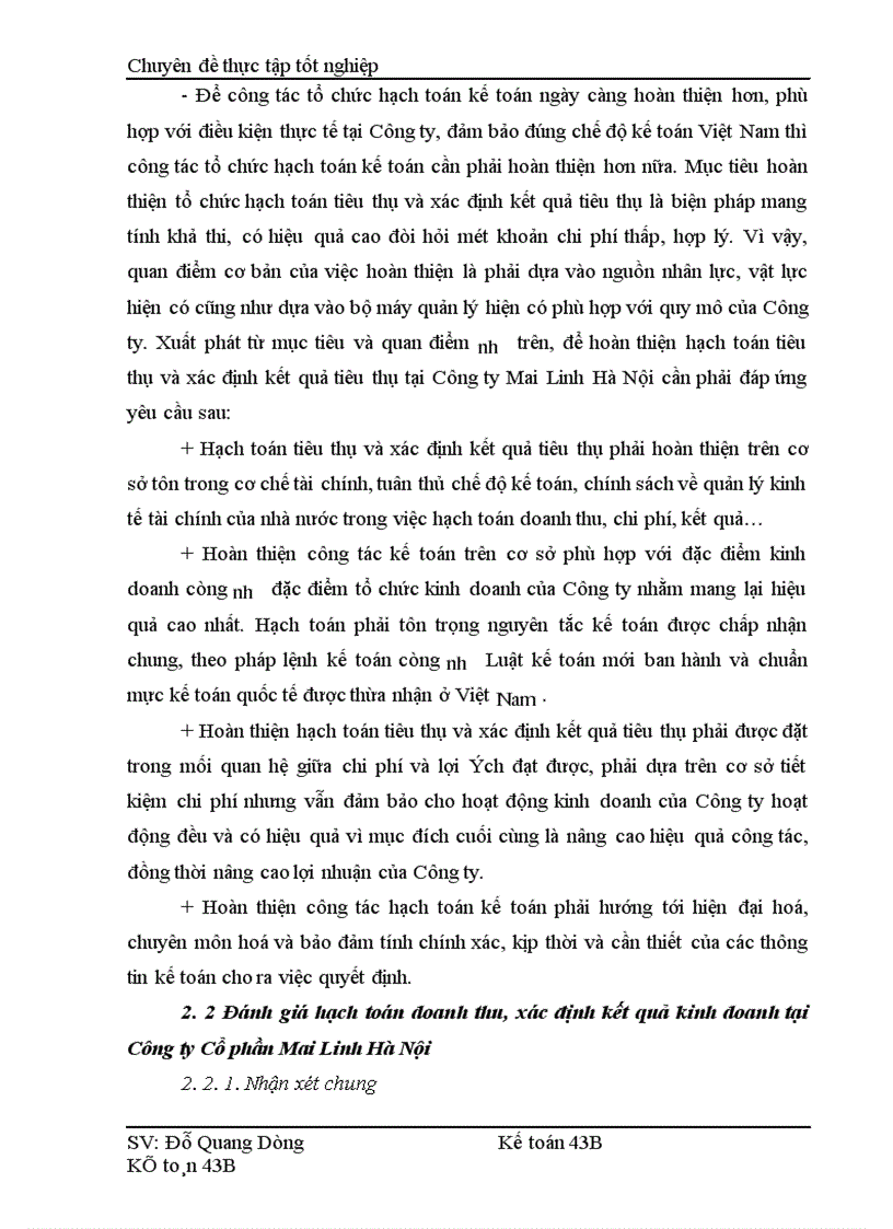 image for page Hoàn thiện hạch toán doanh thu xác định kết quả kinh doanh tại Công ty Cổ phần Mai Linh Hà Nội 1