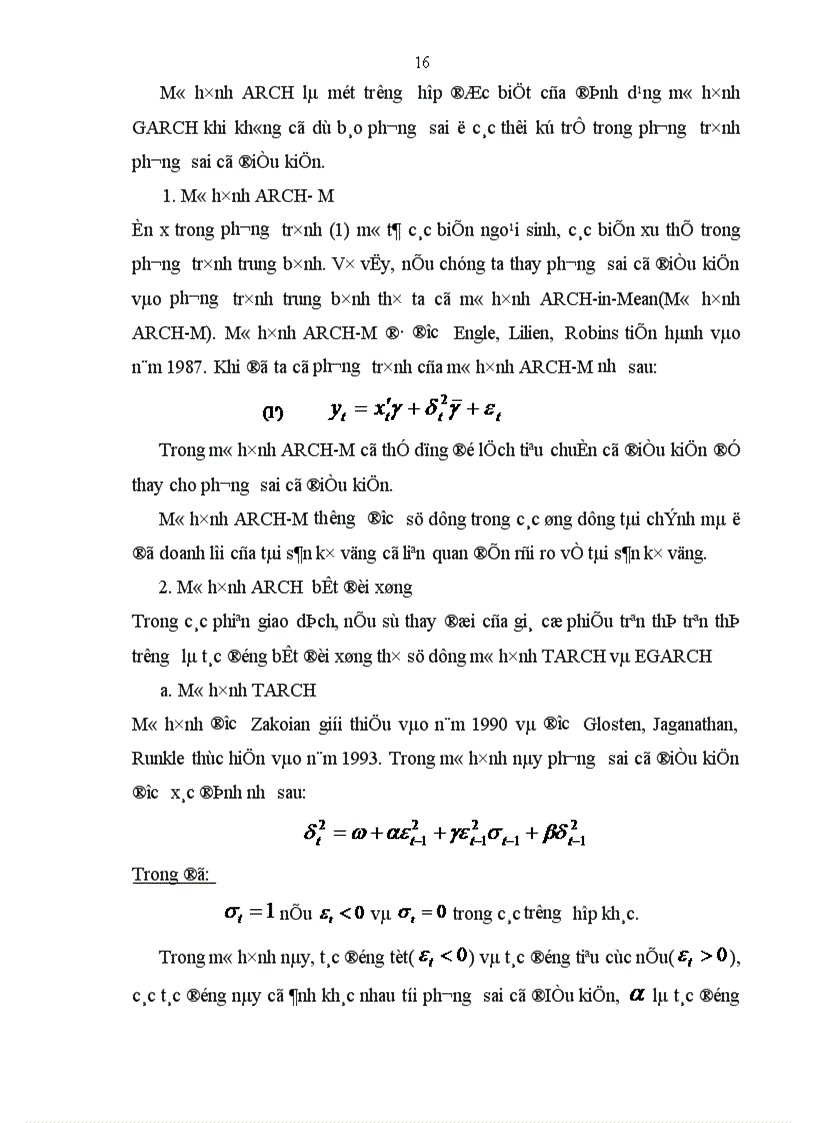 image for page Sử dụng mô hình arch và garch để phân tích và dự báo về giá cổ phiếu trên thị trường chứng khoán Việt Nam 1