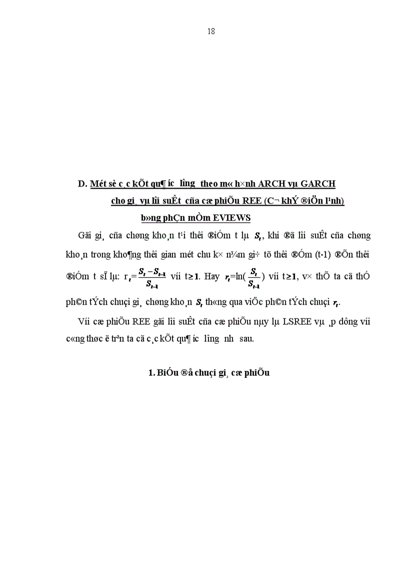 image for page Sử dụng mô hình arch và garch để phân tích và dự báo về giá cổ phiếu trên thị trường chứng khoán Việt Nam 1