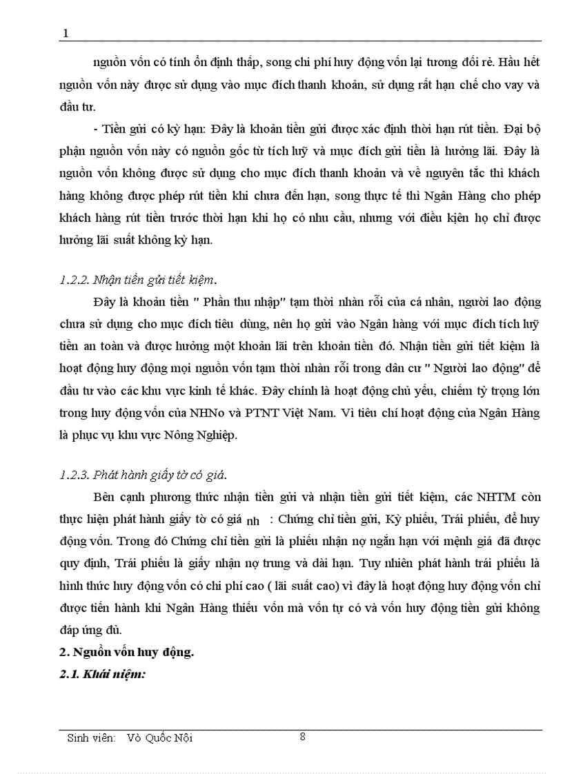 image for page Một số vấn đề cơ bản về vốn và kế toán huy động vốn tại chi nhánh NHNN PTNN Quận Tây Hồ 1