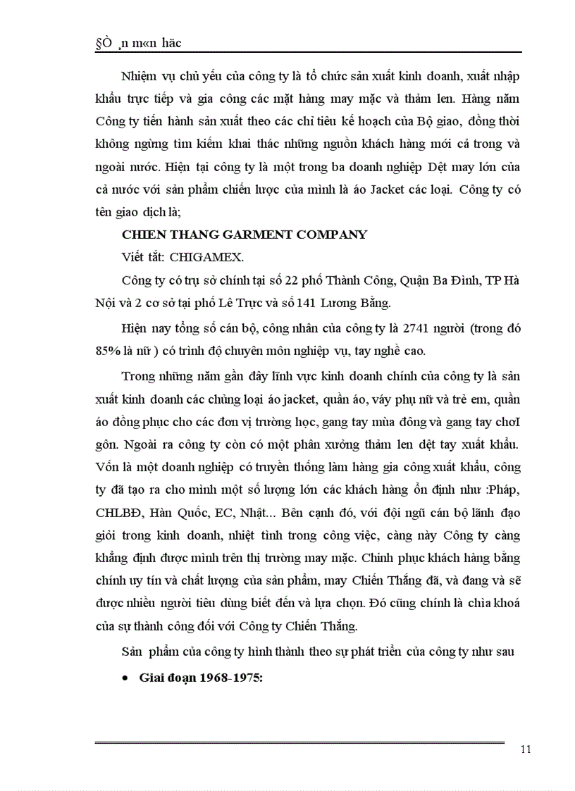 image for page Sản phẩm dệt may xét từ góc độ marketing và các giải pháp về sản phẩm trong hoạt động marketing của Công ty may Chiến Thắng 1