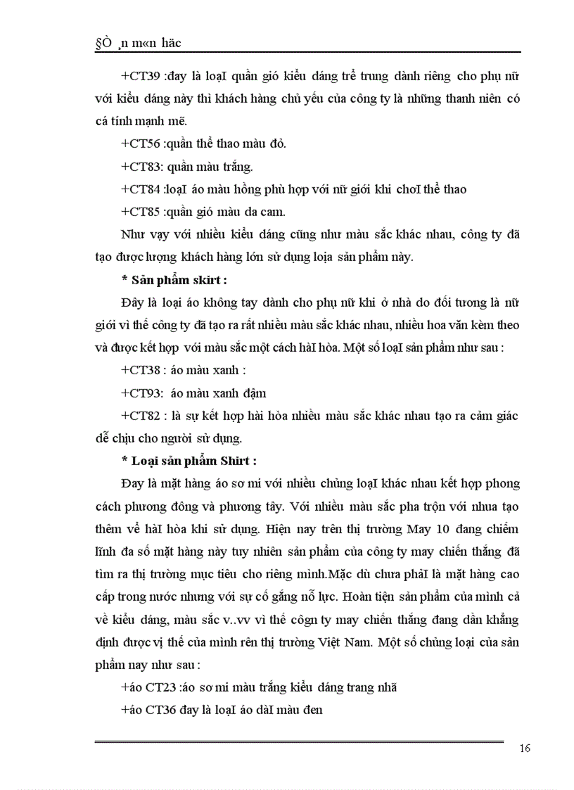 image for page Sản phẩm dệt may xét từ góc độ marketing và các giải pháp về sản phẩm trong hoạt động marketing của Công ty may Chiến Thắng 1