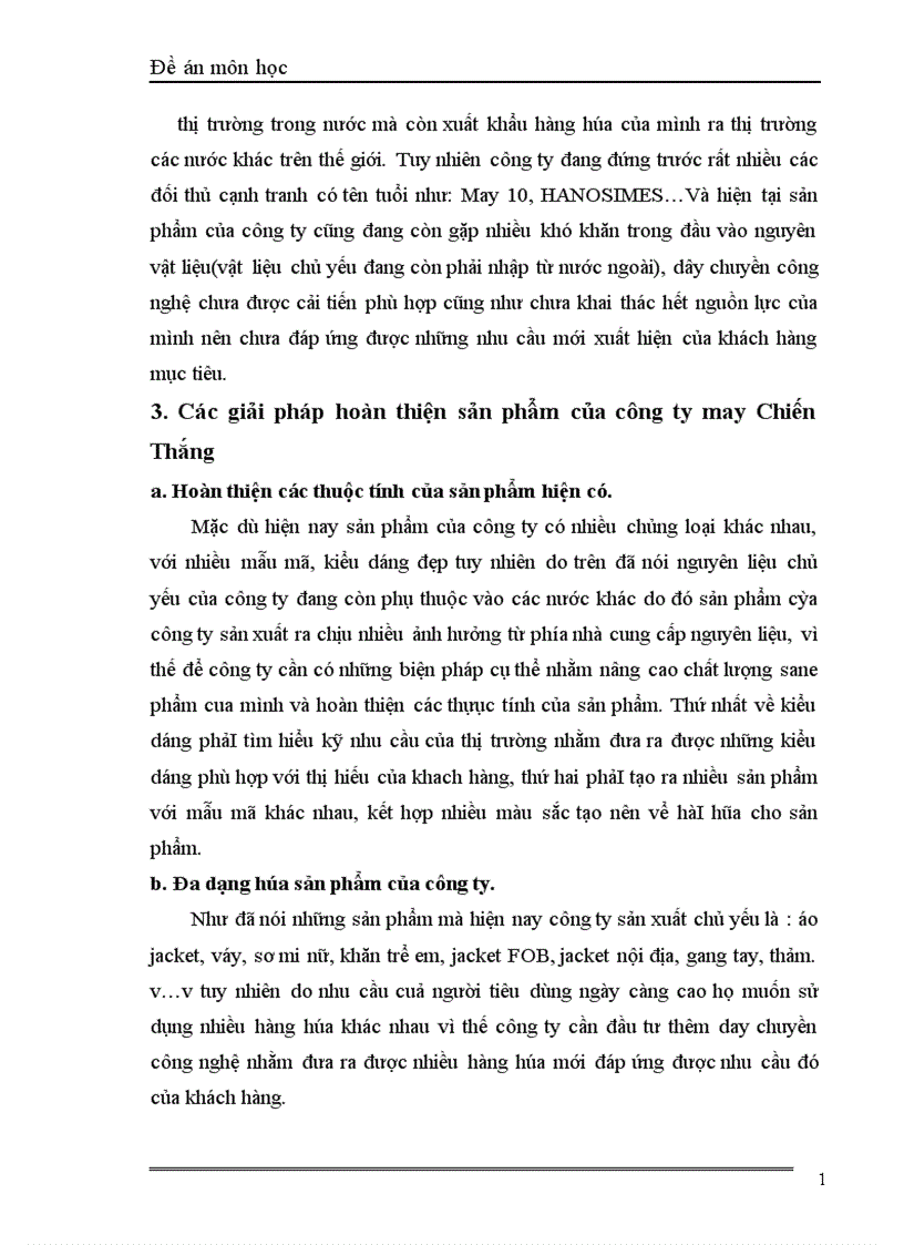 image for page Sản phẩm dệt may xét từ góc độ marketing và các giải pháp về sản phẩm trong hoạt động marketing của Công ty may Chiến Thắng 1