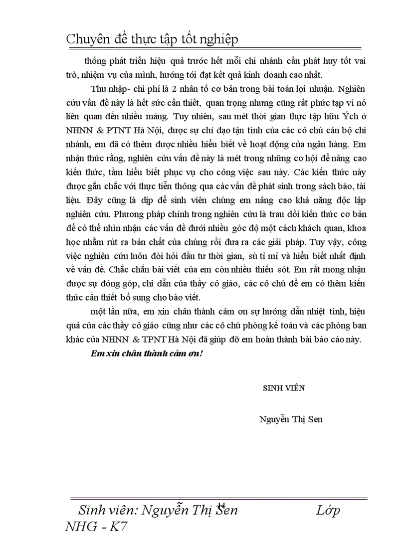image for page Một số giải pháp nhằm tăng thu nhập tiết kiệm chi phí nâng cao hiệu quả kinh doanh tại NHNN PTNT Hà Nội