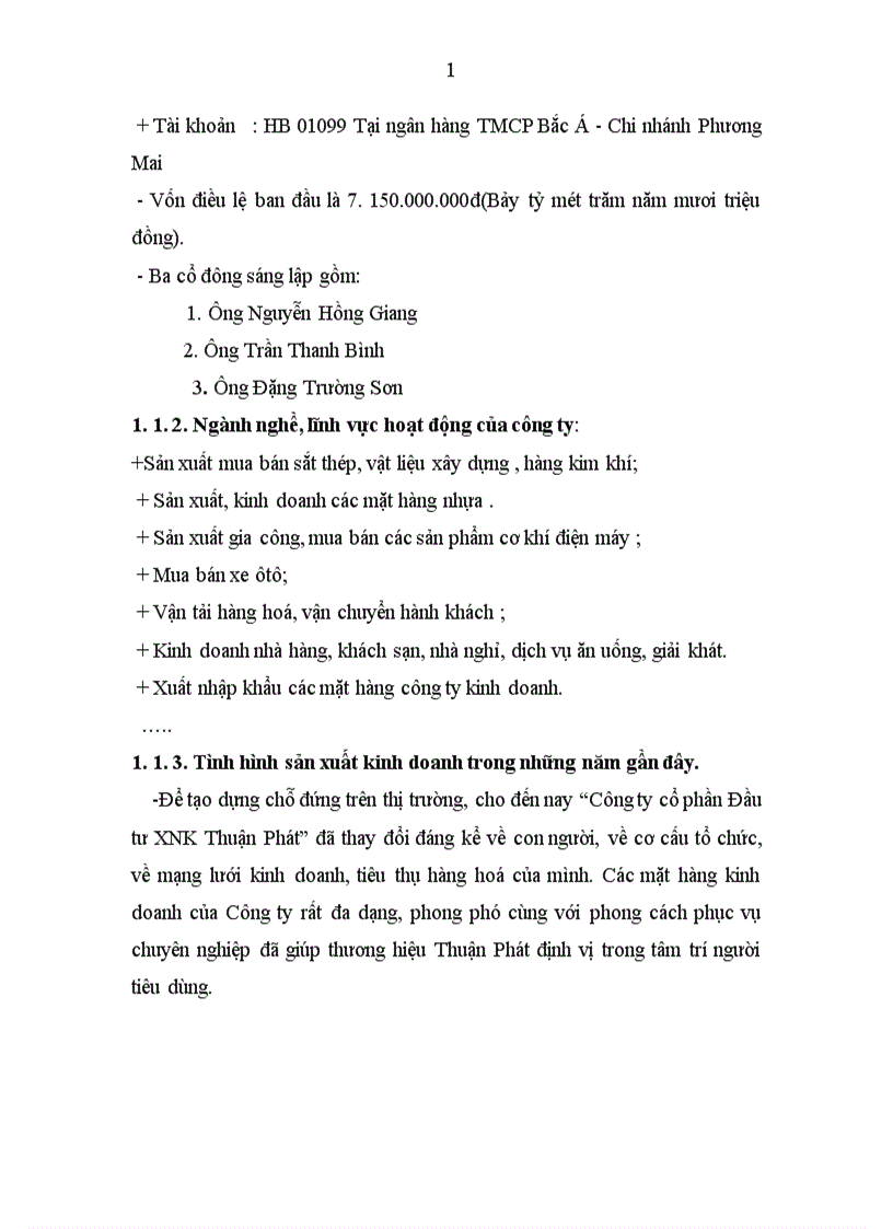 image for page Đánh giá thực trạng tổ chức kế toán tại Công ty cổ phần Đầu tư XNK Thuận Phát