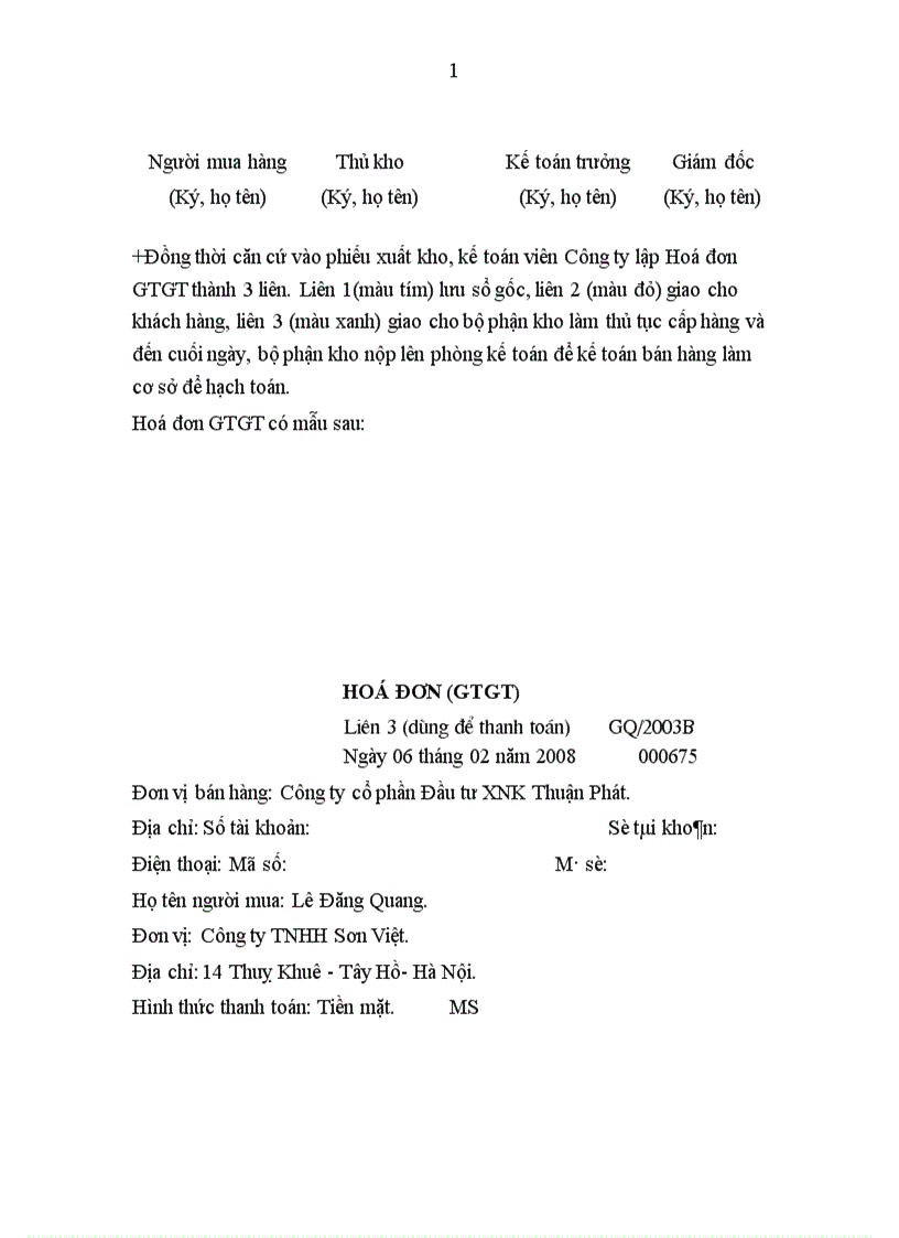 image for page Đánh giá thực trạng tổ chức kế toán tại Công ty cổ phần Đầu tư XNK Thuận Phát