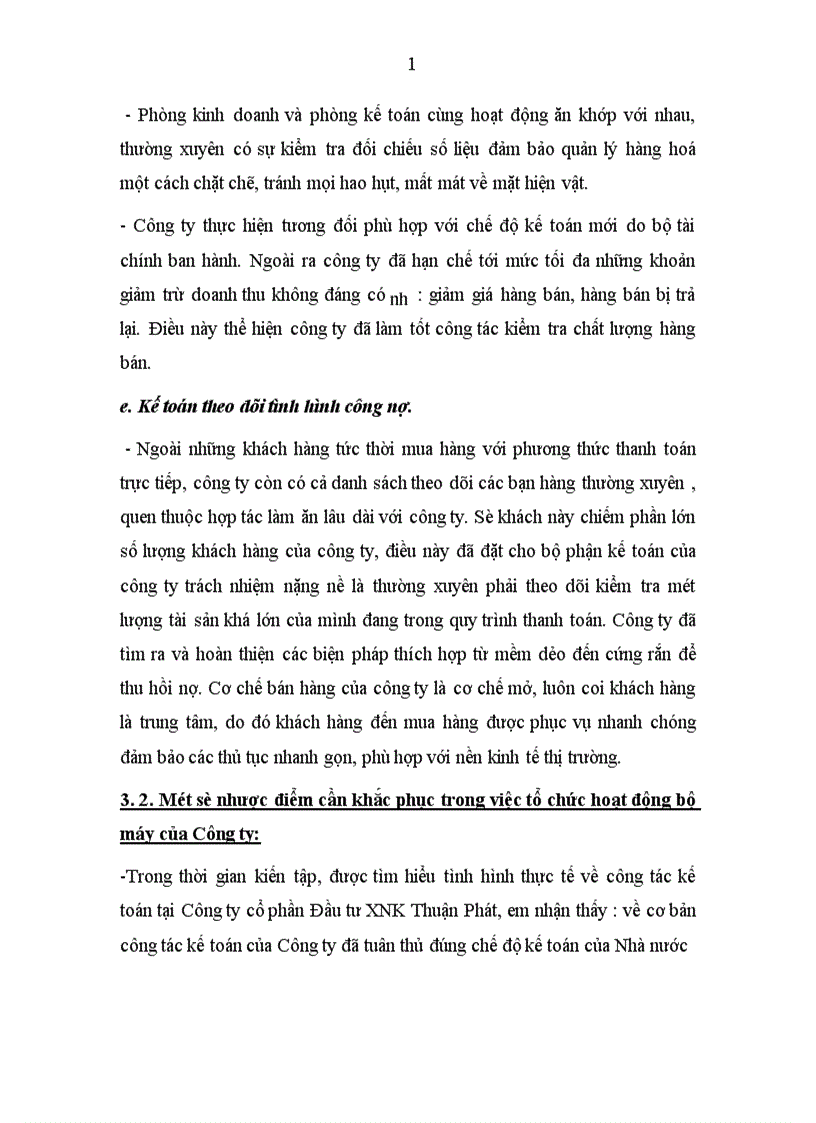 image for page Đánh giá thực trạng tổ chức kế toán tại Công ty cổ phần Đầu tư XNK Thuận Phát