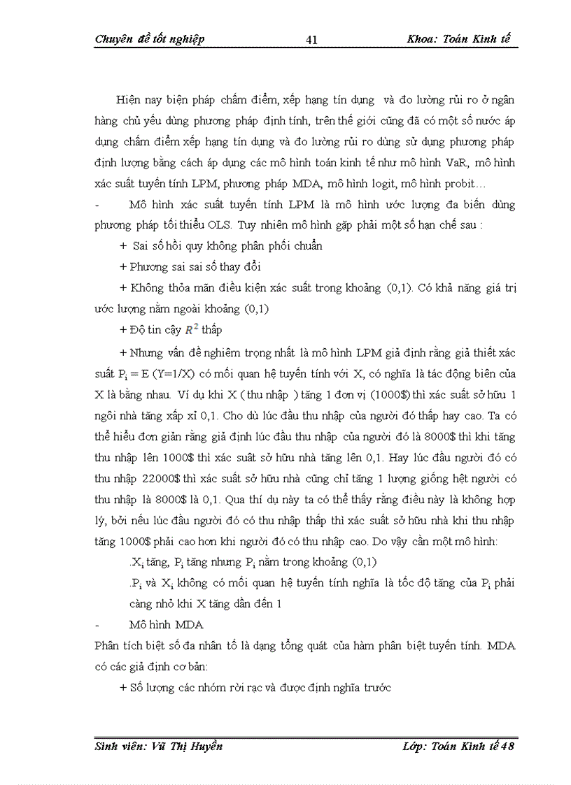 image for page Ứng dụng mô hình Logit xếp hạng và phân loại với tín dụng khách hàng doanh nghiệp lớn tại ngân hàng công thương chi nhánh Hai Bà Trưng