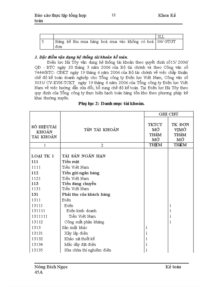 image for page Đặc điểm tổ chức một số phần hành kế toán chủ yếu của Điện lực Hà Tây