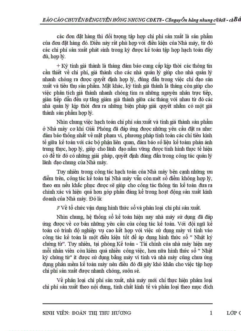 image for page Hoàn thiện hạch toán chi phí sản xuất và tính giá thành sản phẩm tại Nhà máy Cơ Khí Giải Phóng 1