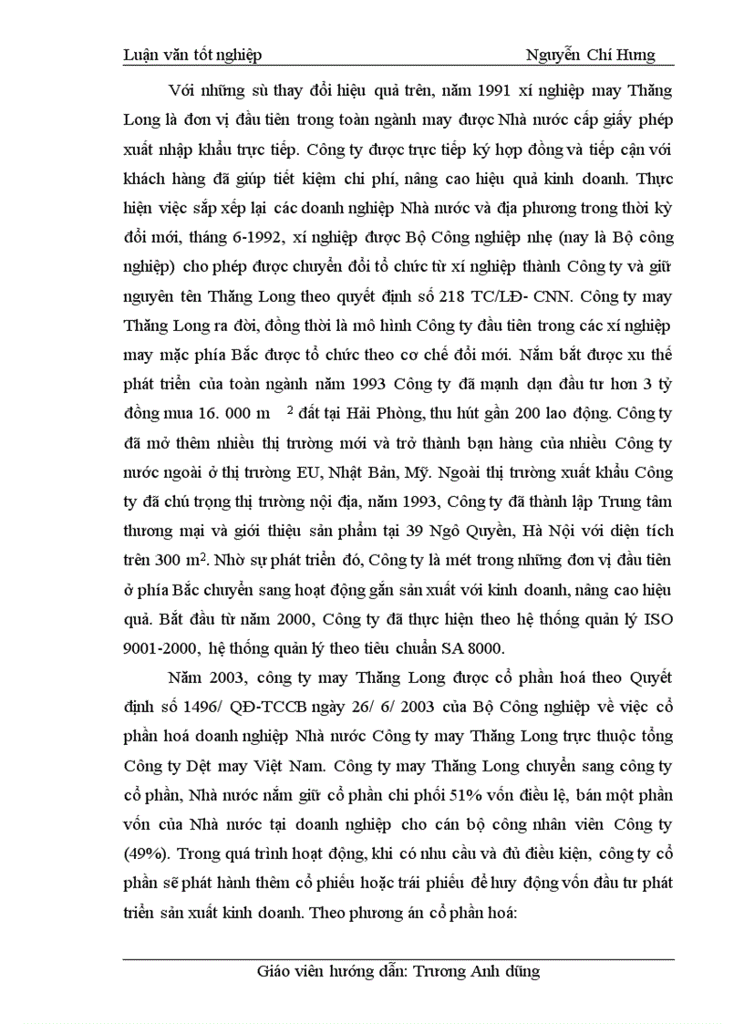 image for page Hoàn thiện công tác kế toán tập hợp chi phí sản xuất và tính giá thành sản phẩm tại Công ty cổ phần May Thăng Long 1