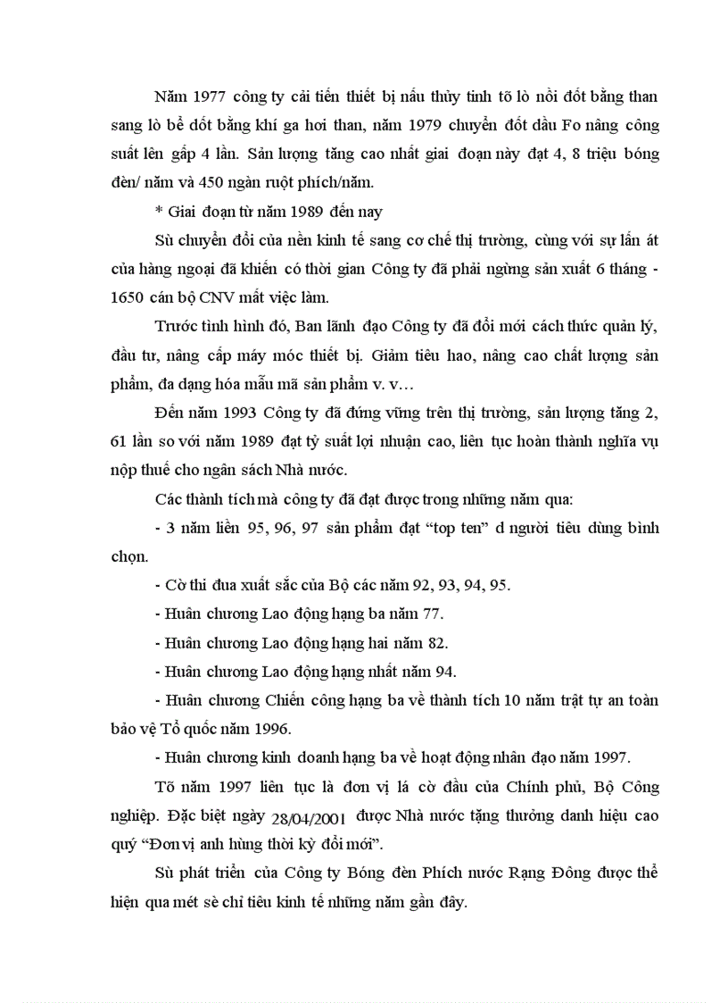 image for page Chi phí sản xuất và các giải pháp hạ thấp chi phí sản xuất kinh doanh tại Công ty Bóng đèn Phích nước Rạng Đông