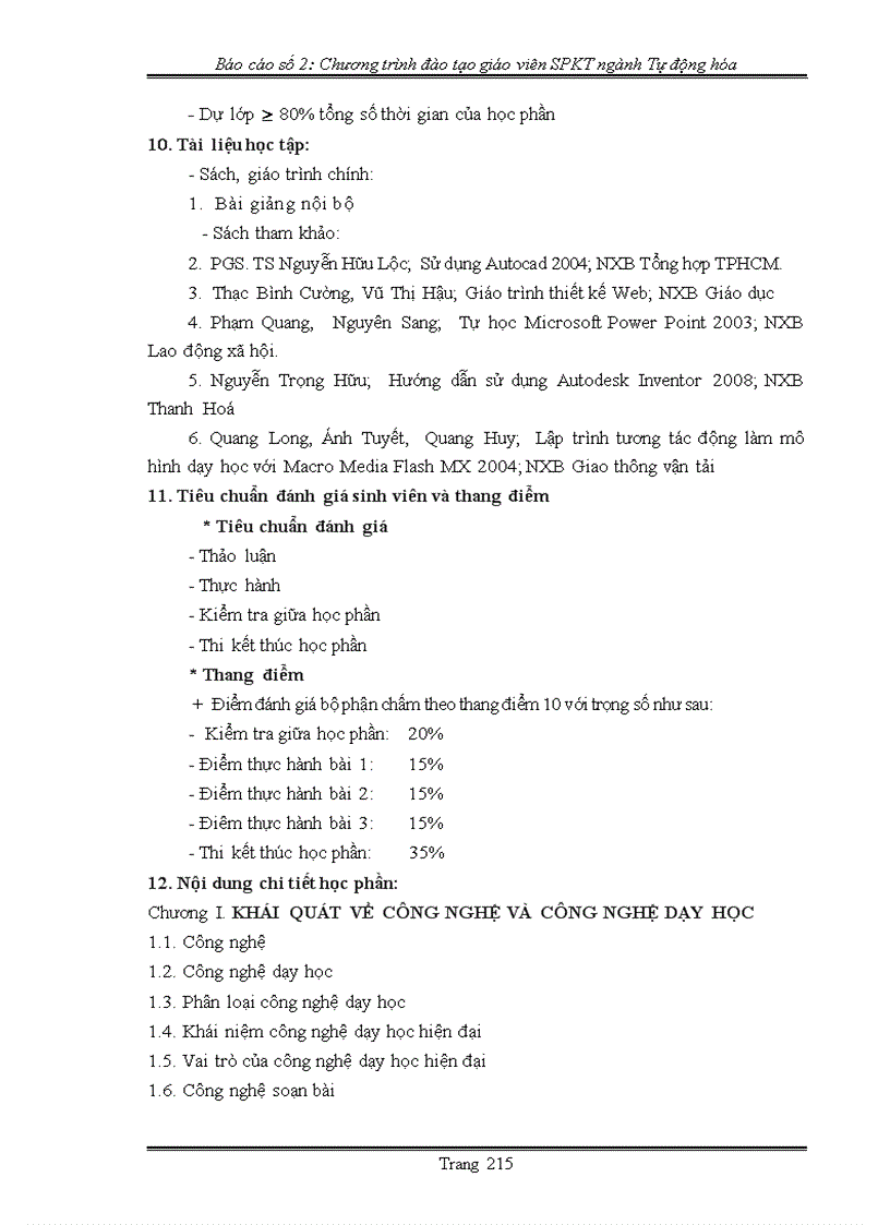 image for page thực trạng chương trình đào tạo ngành tự động hóa theo học chế tín chỉ 1