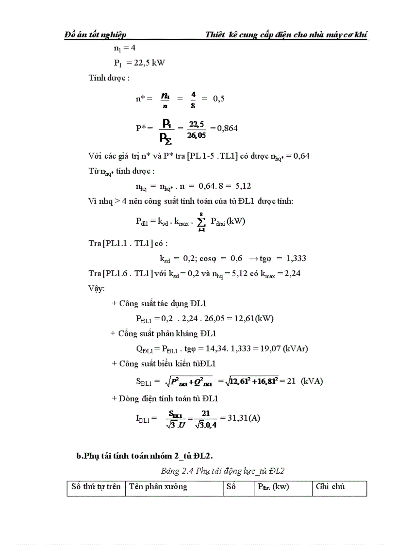 image for page Thiết kế cung cấp điện cho nhà máy cơ khí