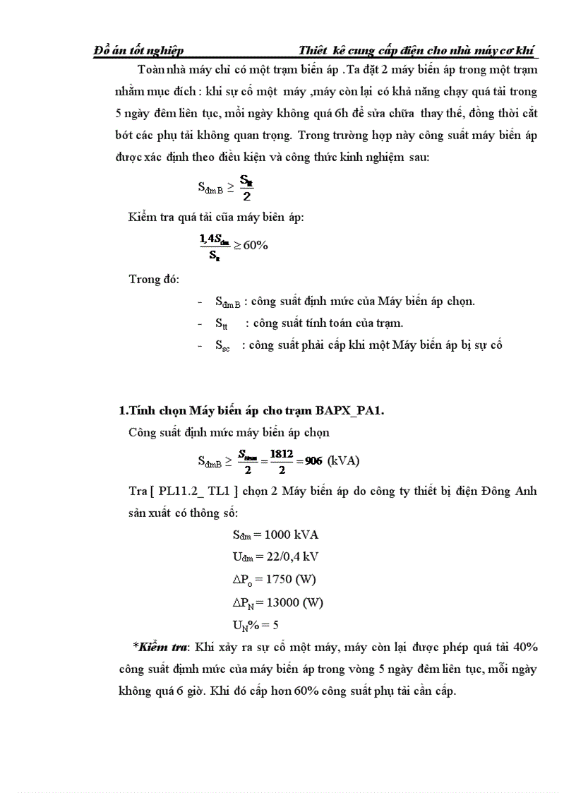 image for page Thiết kế cung cấp điện cho nhà máy cơ khí
