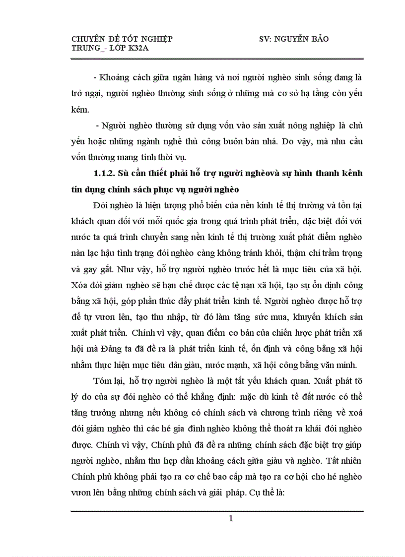 image for page Cho vay hộ nghèo tại Ngân hàng Chính sách xã hội Huyện Như Thanh Tỉnh Thanh Hoá Thực trạng và giải pháp 1