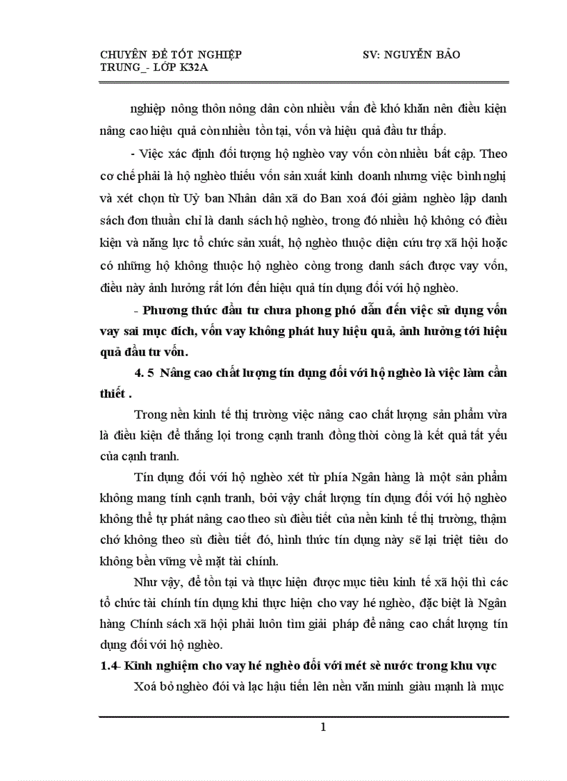 image for page Cho vay hộ nghèo tại Ngân hàng Chính sách xã hội Huyện Như Thanh Tỉnh Thanh Hoá Thực trạng và giải pháp 1