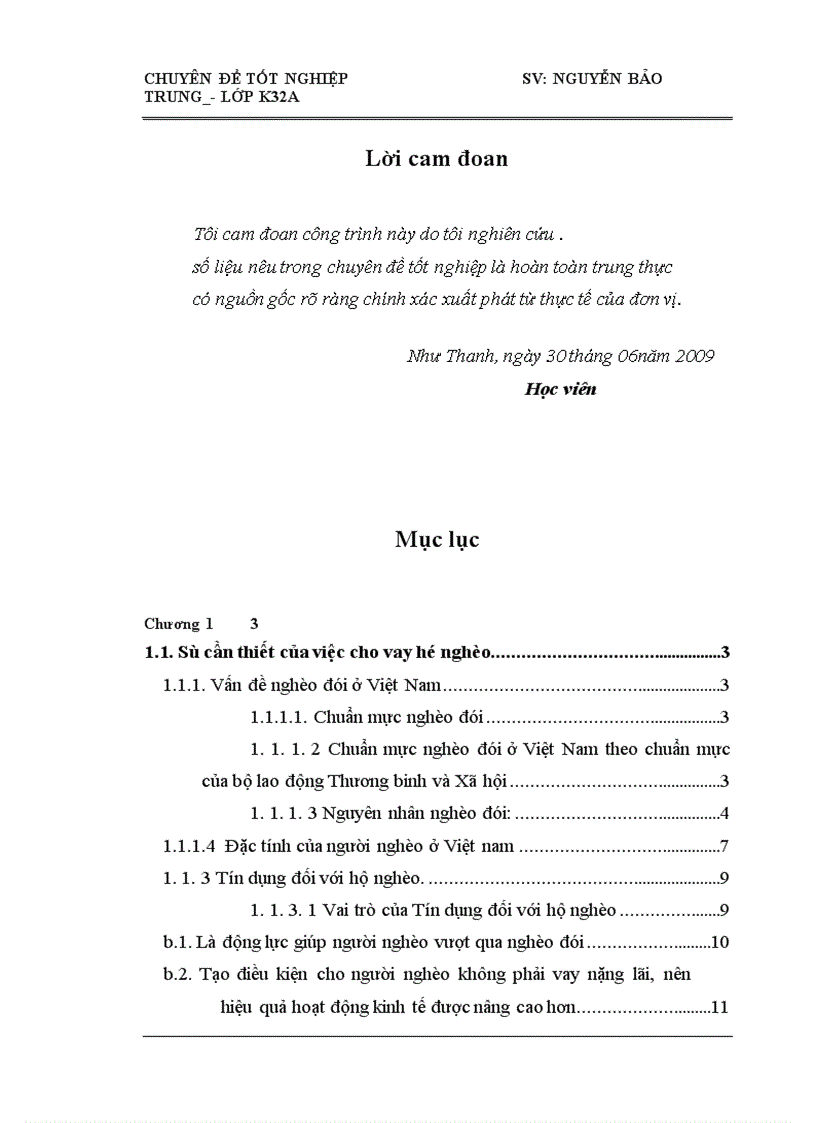 image for page Cho vay hộ nghèo tại Ngân hàng Chính sách xã hội Huyện Như Thanh Tỉnh Thanh Hoá Thực trạng và giải pháp 1