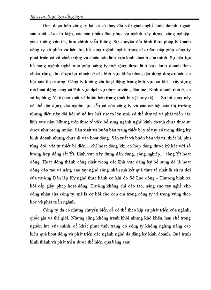 image for page Báo cáo thực tập tại công ty cổ phần cơ khí xây dựng số 5