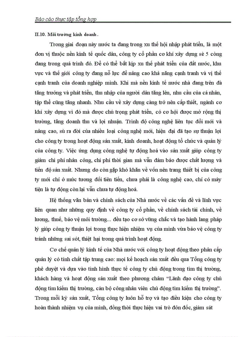 image for page Báo cáo thực tập tại công ty cổ phần cơ khí xây dựng số 5