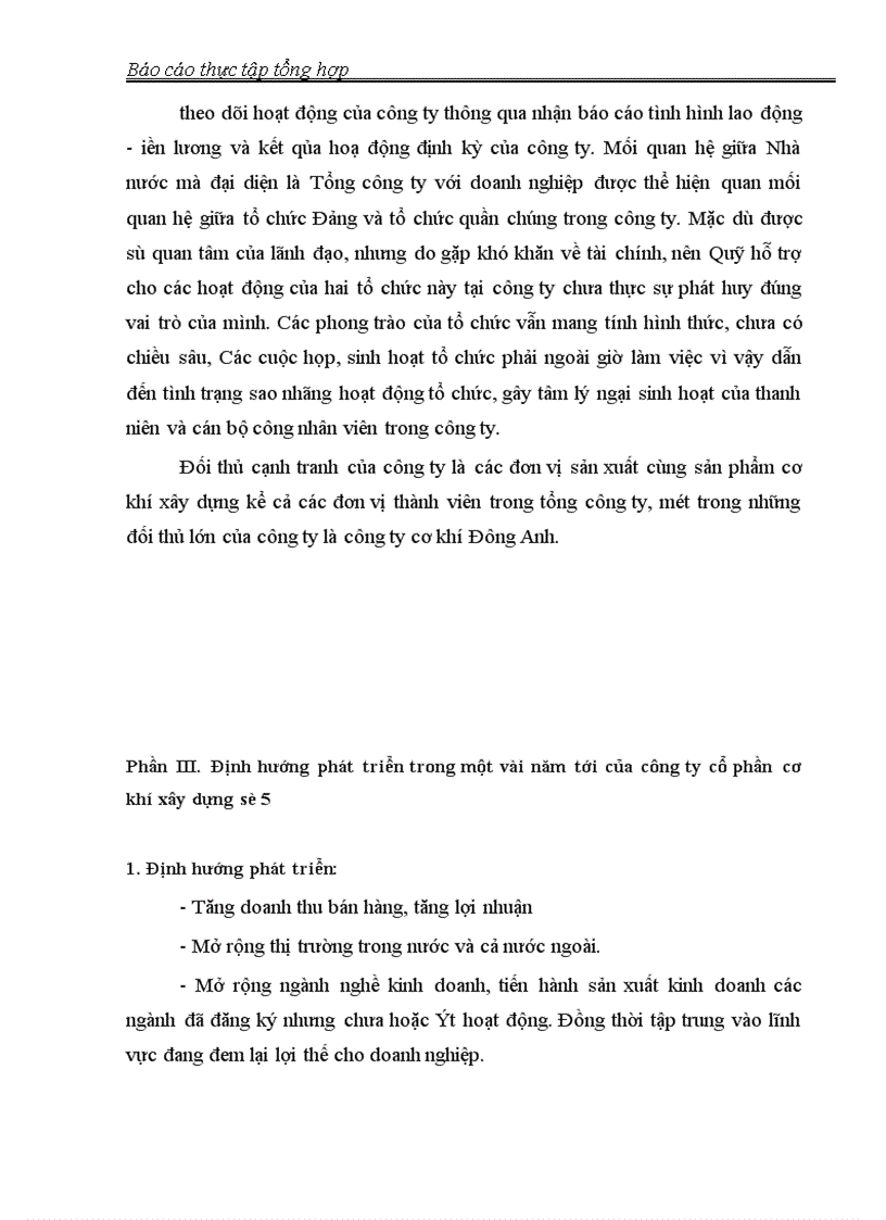 image for page Báo cáo thực tập tại công ty cổ phần cơ khí xây dựng số 5