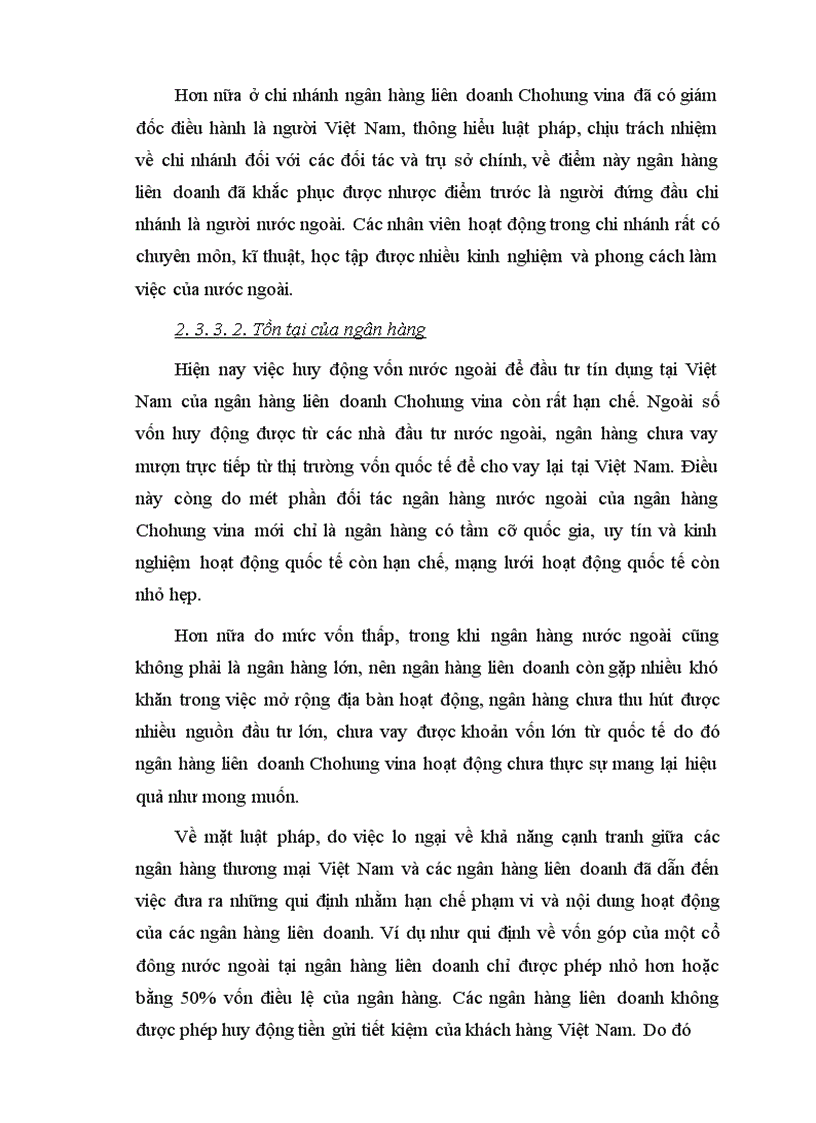 image for page Giải pháp nâng cao chất lượng tín dụng ngắn hạn ở hệ thống ngân hàng thương mại nước ta nghiên cứu từ quá trình thực tập tại chi nhánh ngân hàng liên doanh Chohung vina 1