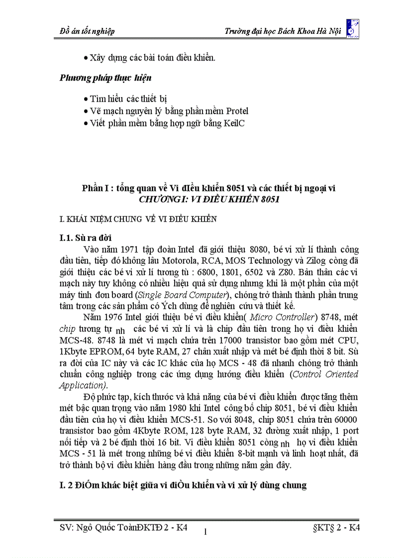 image for page Thiết kế mạch thí nghiệm dùng Vi điều khiển 80C51 phối gh