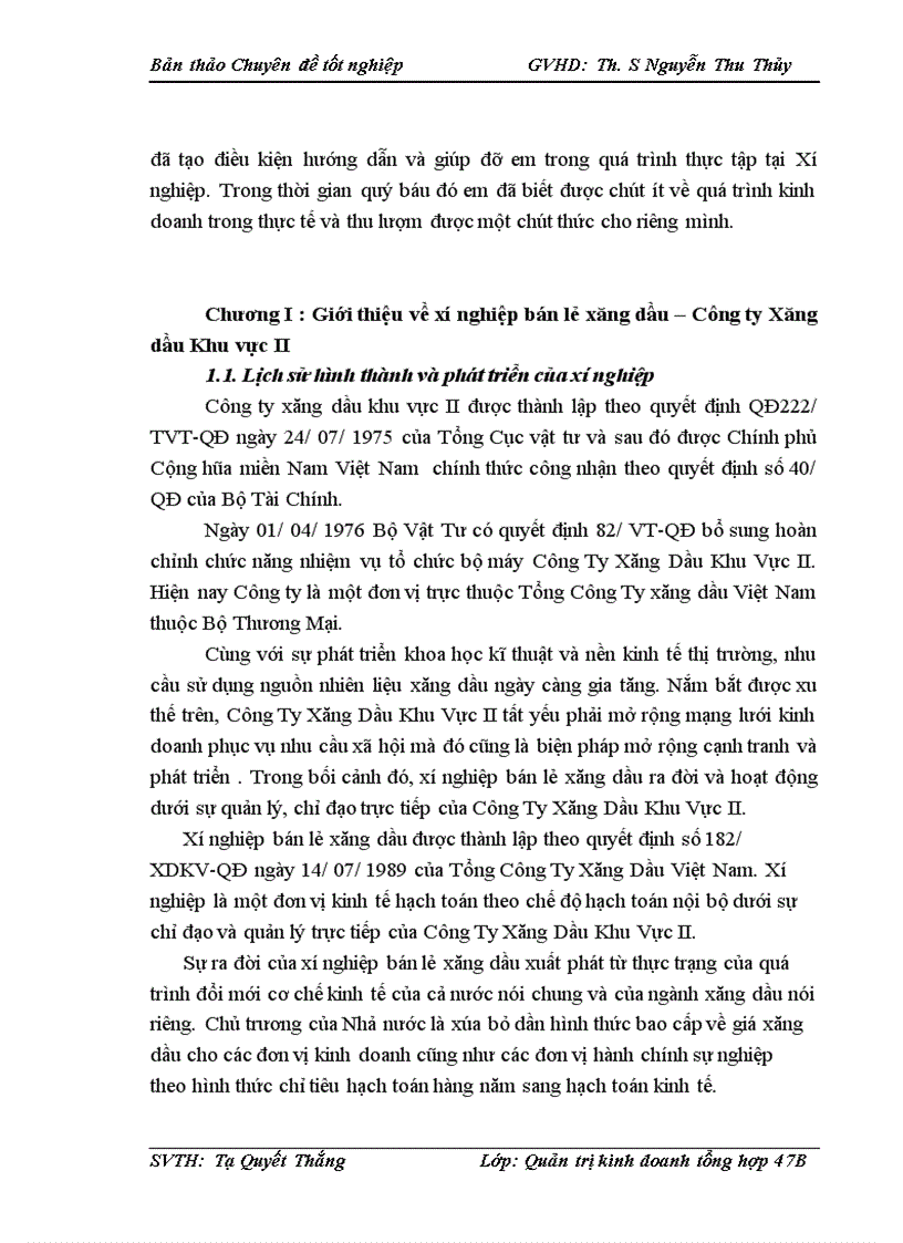 image for page Một số biện pháp thúc đẩy tiêu thụ sản phẩm tại xí nghiệp bán lẻ Công Ty Xăng Dầu Khu Vực II 1