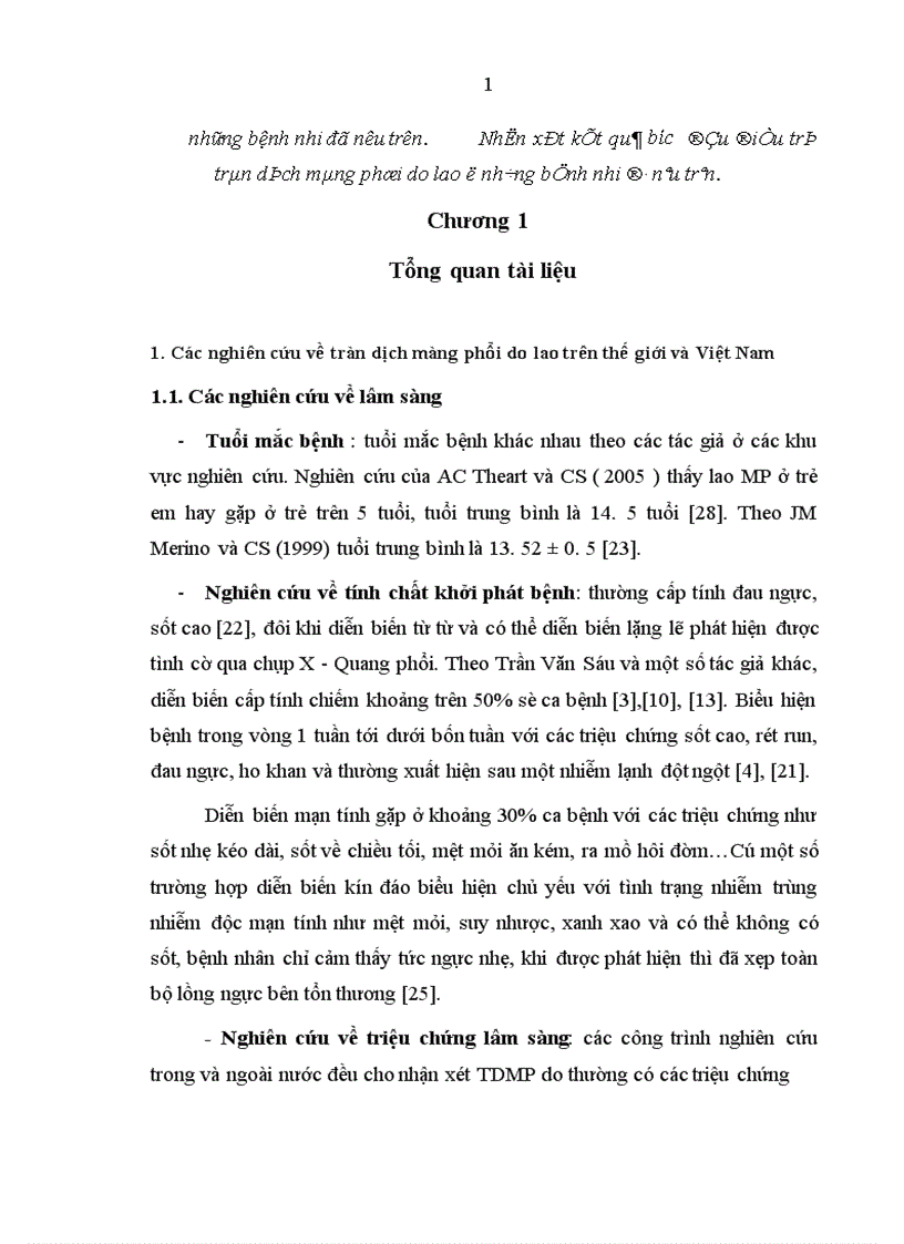 image for page Nghiên cứu đặc điểm lâm sàng cận lâm sàng và kết quả bước đầu điều trị tràn dịch màng phổi do lao ở trẻ em 1