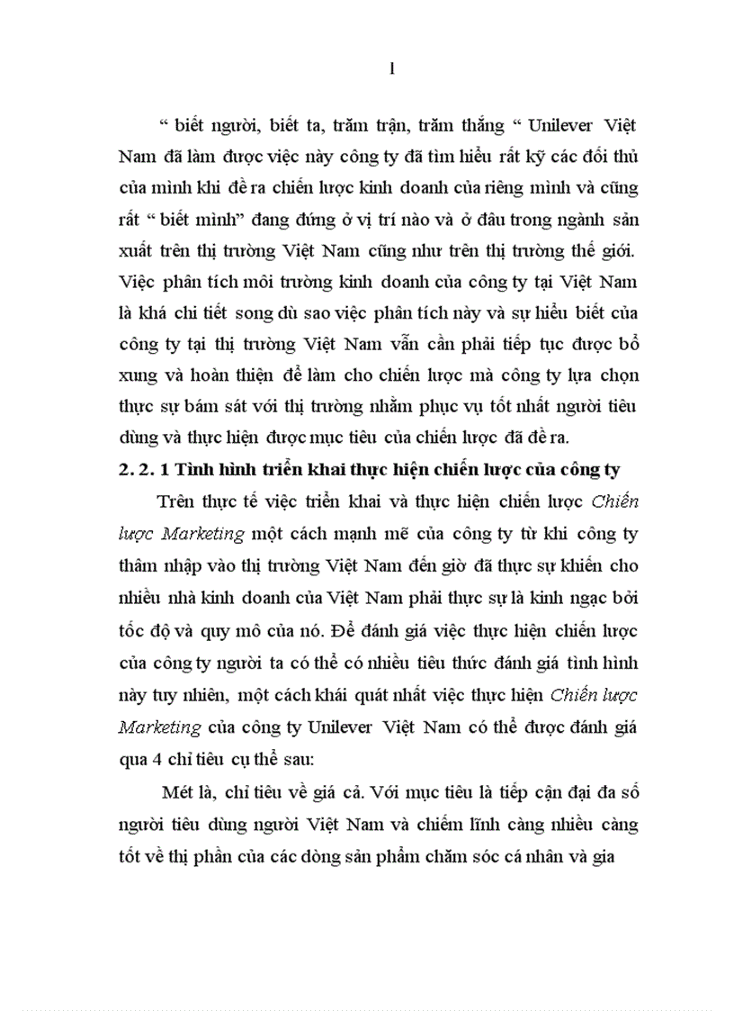 image for page Phân tích chiến lược của Công ty Unilever Việt Nam