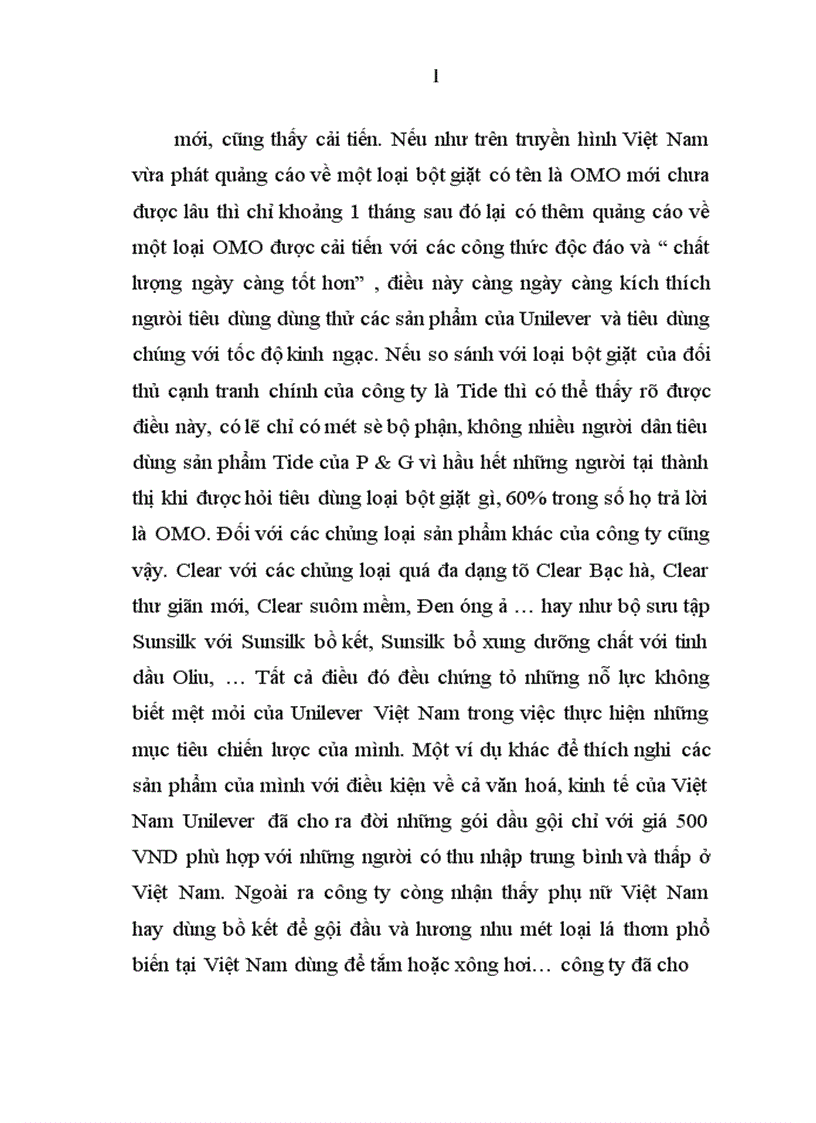 image for page Phân tích chiến lược của Công ty Unilever Việt Nam