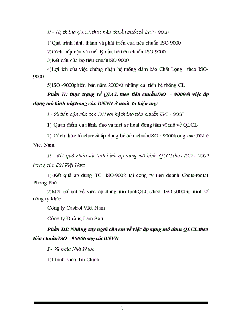 image for page Hệ thống quản lý chất lượng theo tiêu chuẩn ISO 9000 và việc áp dụng nó vào trong các doanh nghiệp Việt Nam 1