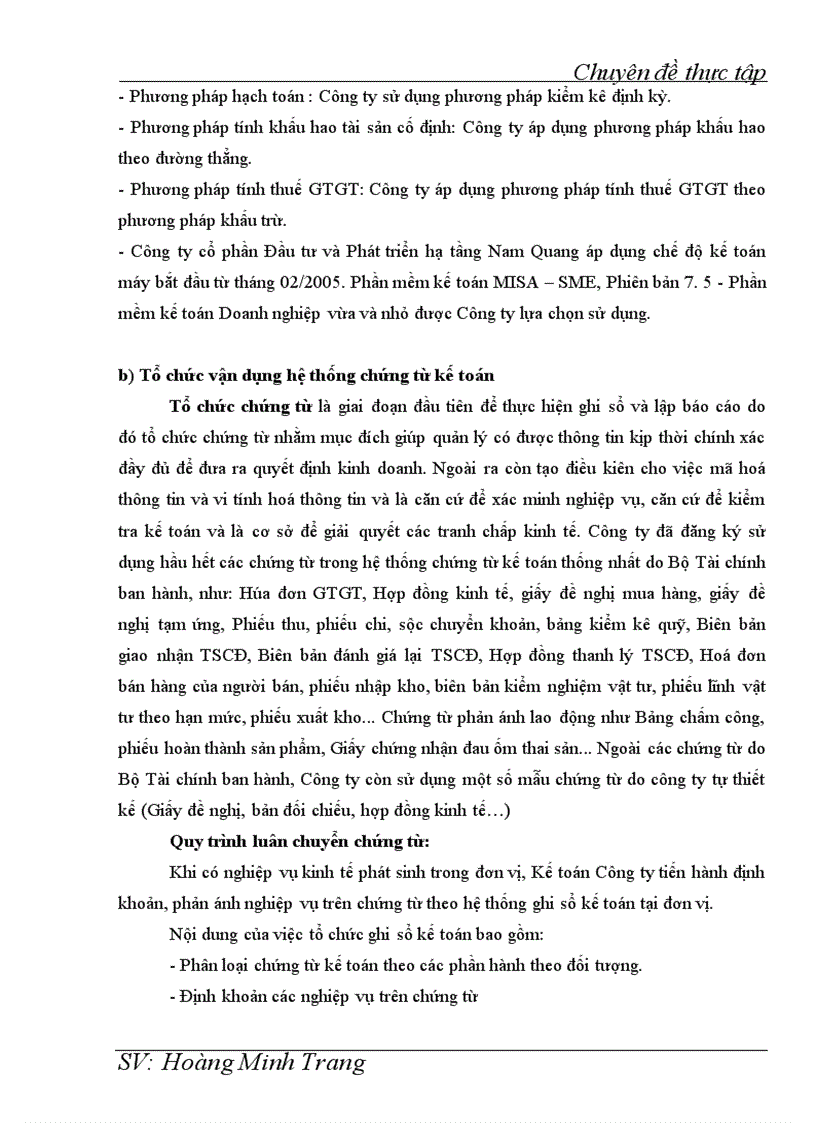 image for page Kế toán doanh thu chi phí và xác định kết quả kinh doanh tại Công ty cổ phần Đầu tư và Phát triển hạ tầng Nam Quang 1