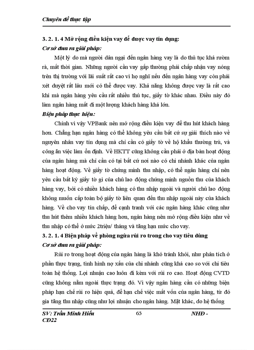 image for page Những giải pháp nâng cao chất lượng cho vay tiêu dùng tại Ngân hàng VPBank Chi Nhánh Thăng Long 1