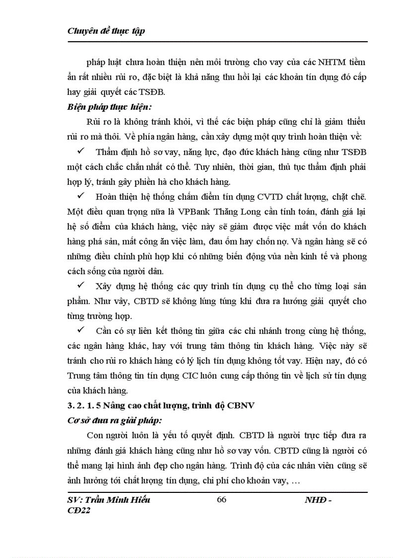 image for page Những giải pháp nâng cao chất lượng cho vay tiêu dùng tại Ngân hàng VPBank Chi Nhánh Thăng Long 1