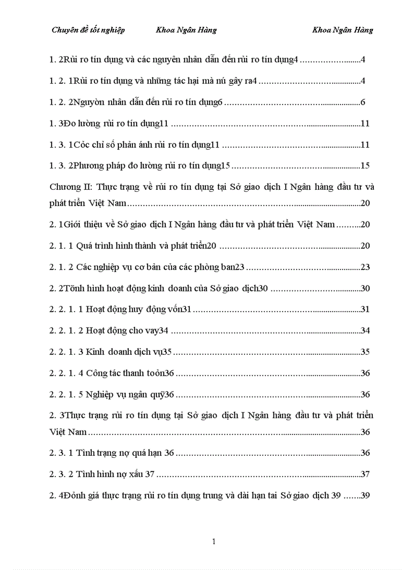 image for page Giải pháp phòng ngừa và hạn chế rủi ro trong hoạt động tín dụng tại Sở giao dịnh 1 ngân hàng đầu tư và phát triển việt nam 1