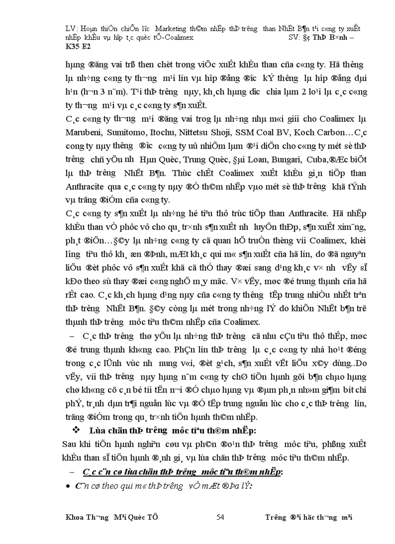 image for page Hoàn thiện chiến lược Marketing thâm nhập thị trường than Nhật Bản tại công ty xuất nhập khẩu và hợp tác quốc tế 1
