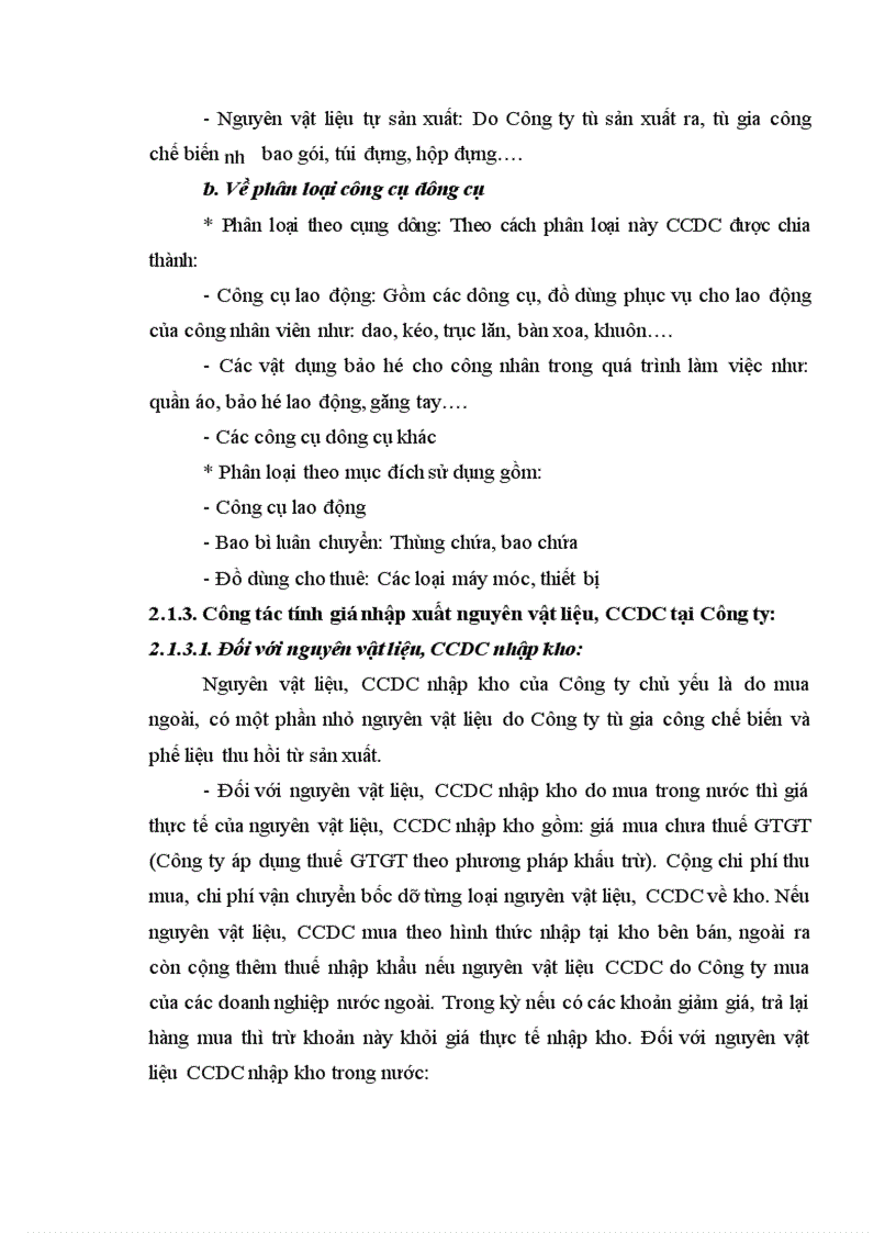 image for page Hoàn thiện công tác kế toán nguyên vật liệu CCDC tại Công ty TNHH sản xuất và thương mại Hoàng Minh