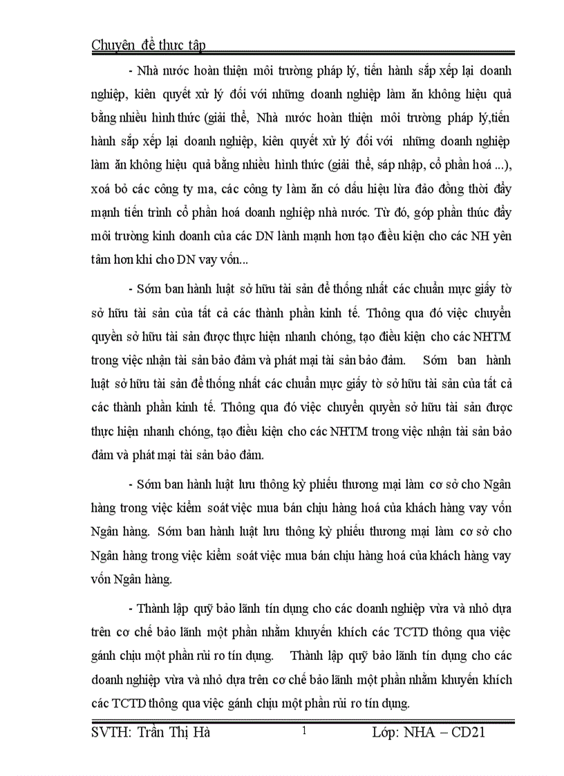 image for page Giải pháp mở rộng hoạt động Tín dụng đối với các Doanh nghiệp Ngoài Quốc doanh tại VP Bank chi nhánh Giảng Võ 1