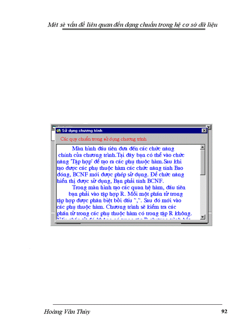 image for page Một số vấn đề liên quan đến dạng chuẩn trong hệ cơ sở dữ liệu 1