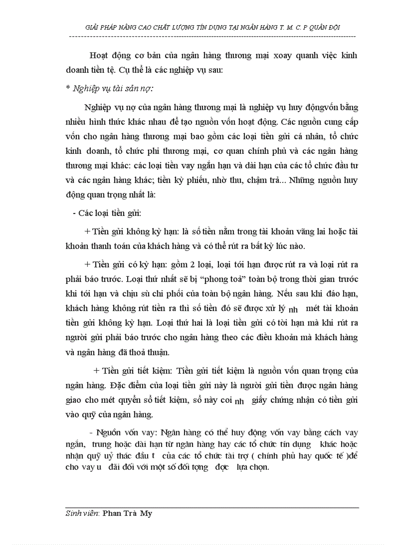 image for page Giải pháp nâng cao chất lượng tín dụng tại Ngân hàng thương mại cổ phần Quân đội 1