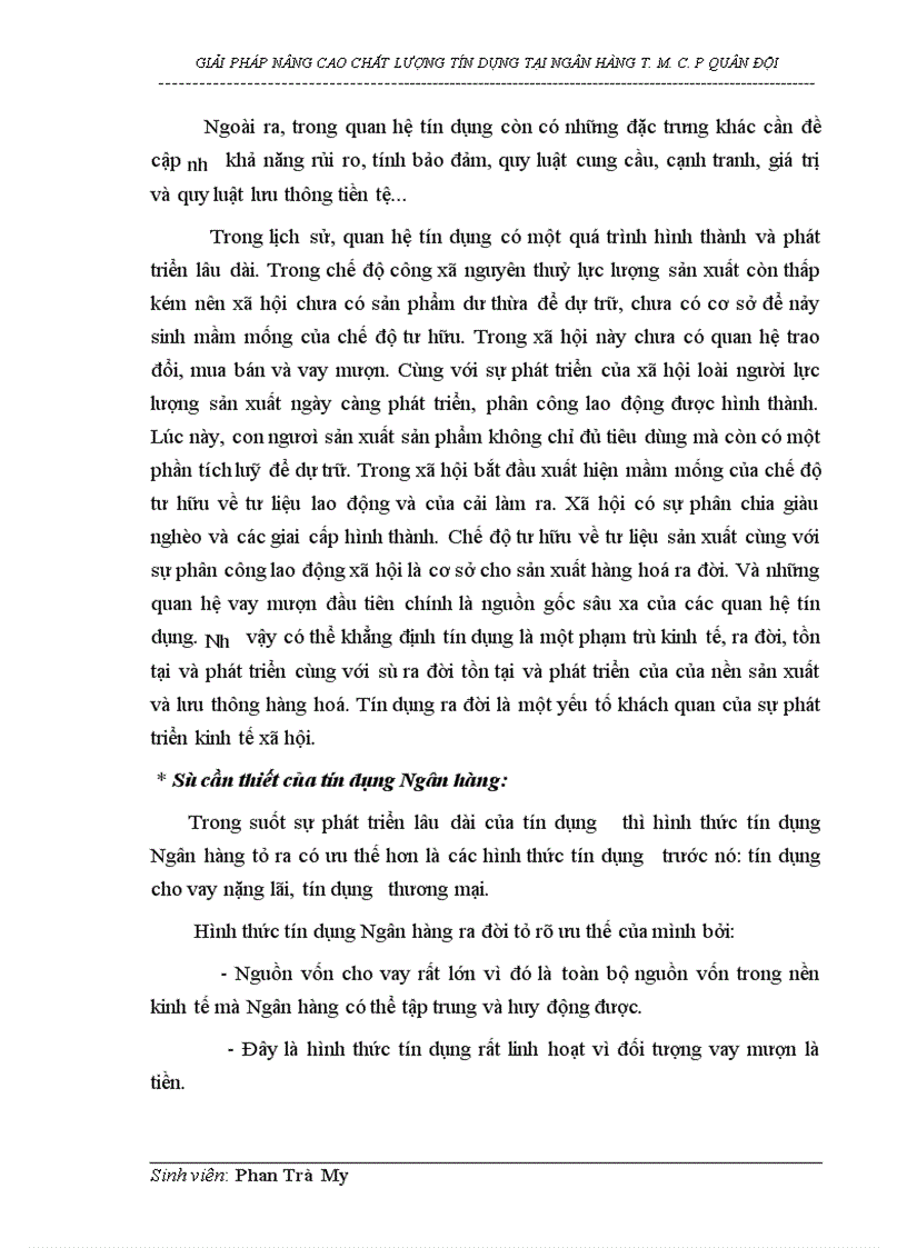 image for page Giải pháp nâng cao chất lượng tín dụng tại Ngân hàng thương mại cổ phần Quân đội 1