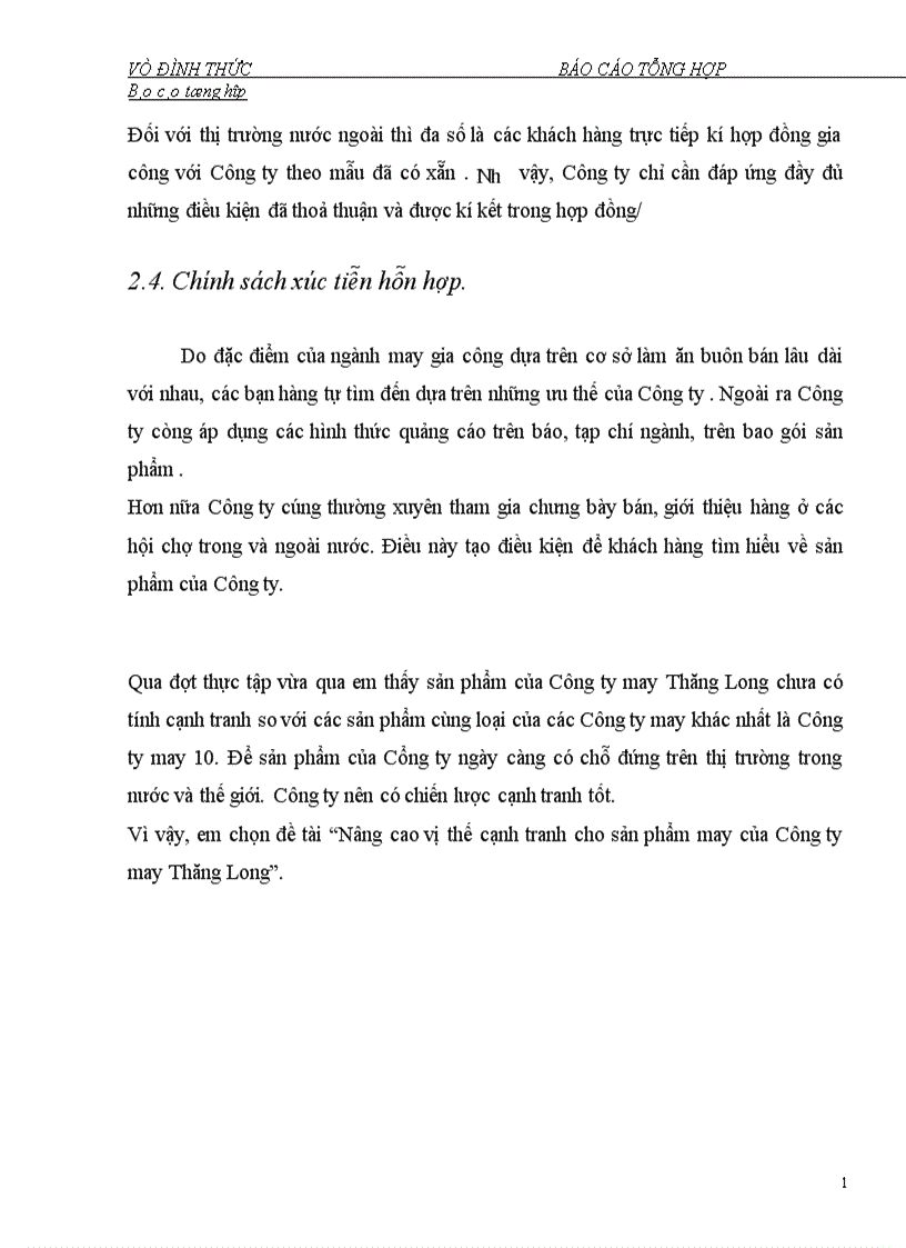 image for page Báo cáo thực tập tổng hợp tại Công ty may Thăng Long