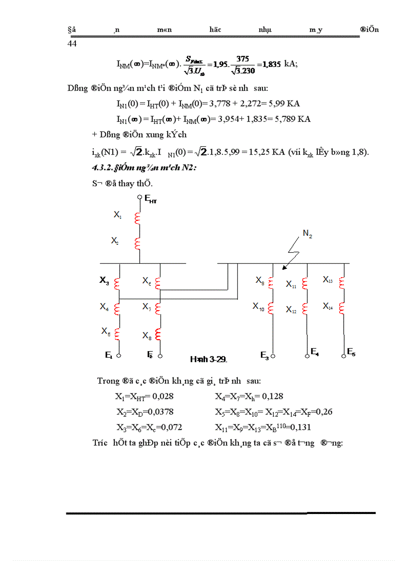 image for page Tính toán dòng điện ngắn mạch 1