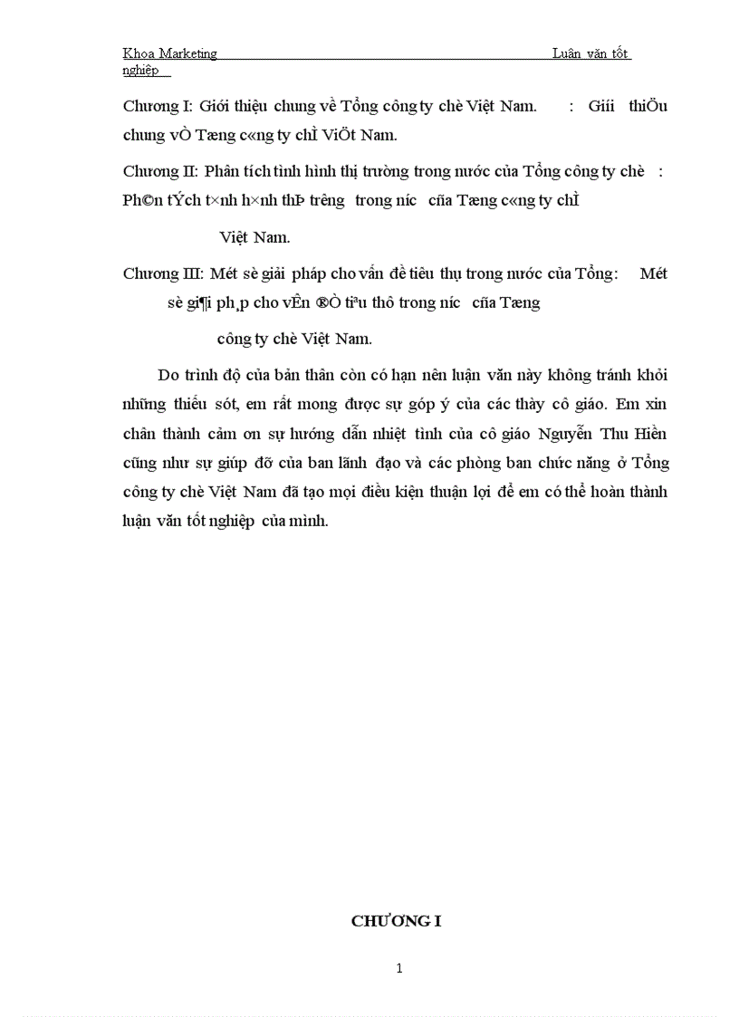 image for page Một số biện pháp nhằm tăng thị phần trong nước của Tổng công ty chè Việt Nam 1