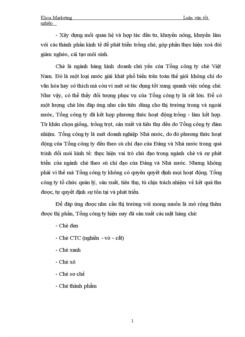 image for page Một số biện pháp nhằm tăng thị phần trong nước của Tổng công ty chè Việt Nam 1