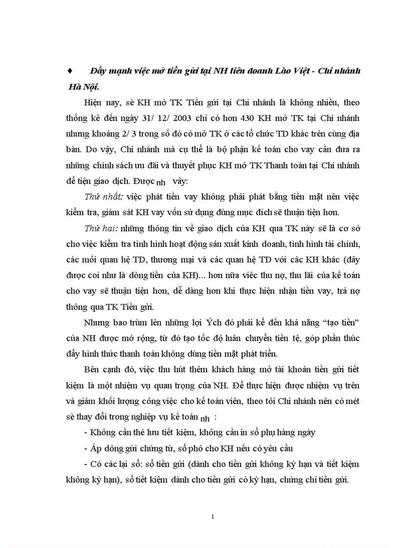 image for page Giải pháp nâng cao hiệu quả nghiệp vụ cho vay và kế toán cho vay tại NH liên doanh Lào Việt Chi nhánh Hà Nội 1