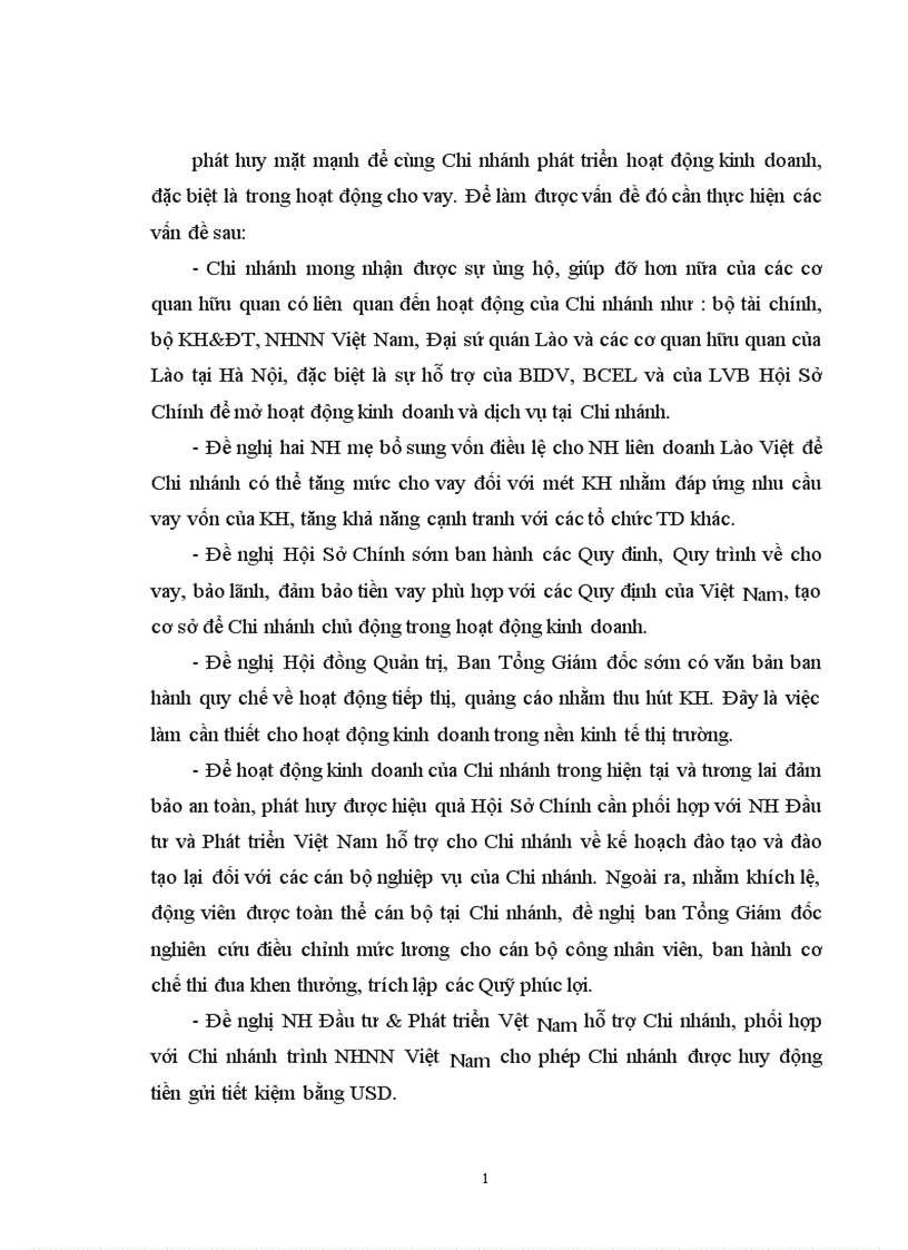 image for page Giải pháp nâng cao hiệu quả nghiệp vụ cho vay và kế toán cho vay tại NH liên doanh Lào Việt Chi nhánh Hà Nội 1