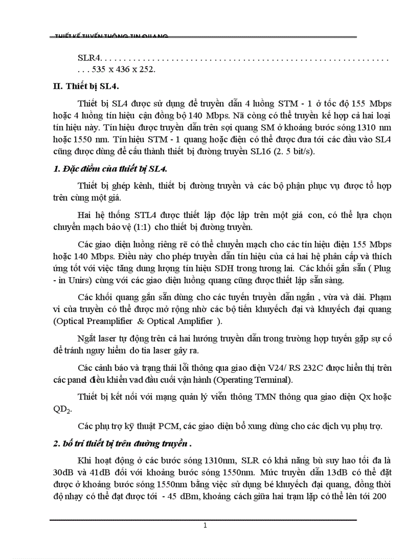 image for page Thiết kế tuyến thông tin quang tốt ngiệp Thông tin quang